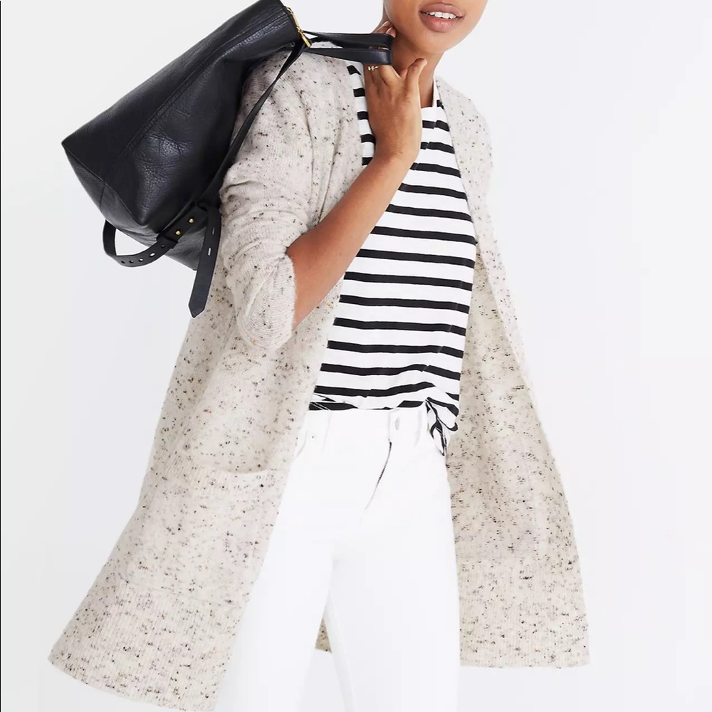 Madewell Donetsk Kent Speckled Knit Cardigan